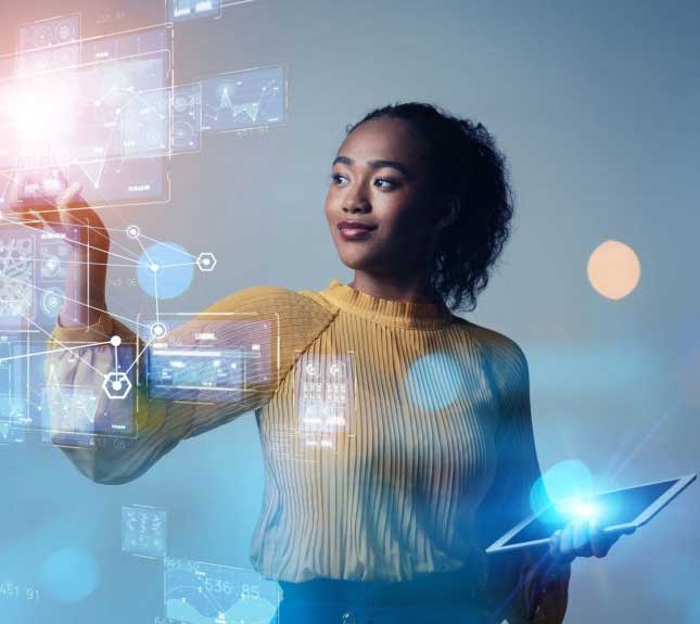 Digital transformation concept  System engineering  Binary code  Programming 